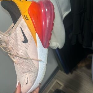 Nike airmax Women's Beige and Orange Athletic Shoes